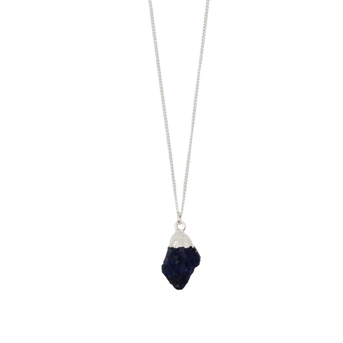 Raw Sapphire Gemstone Necklace