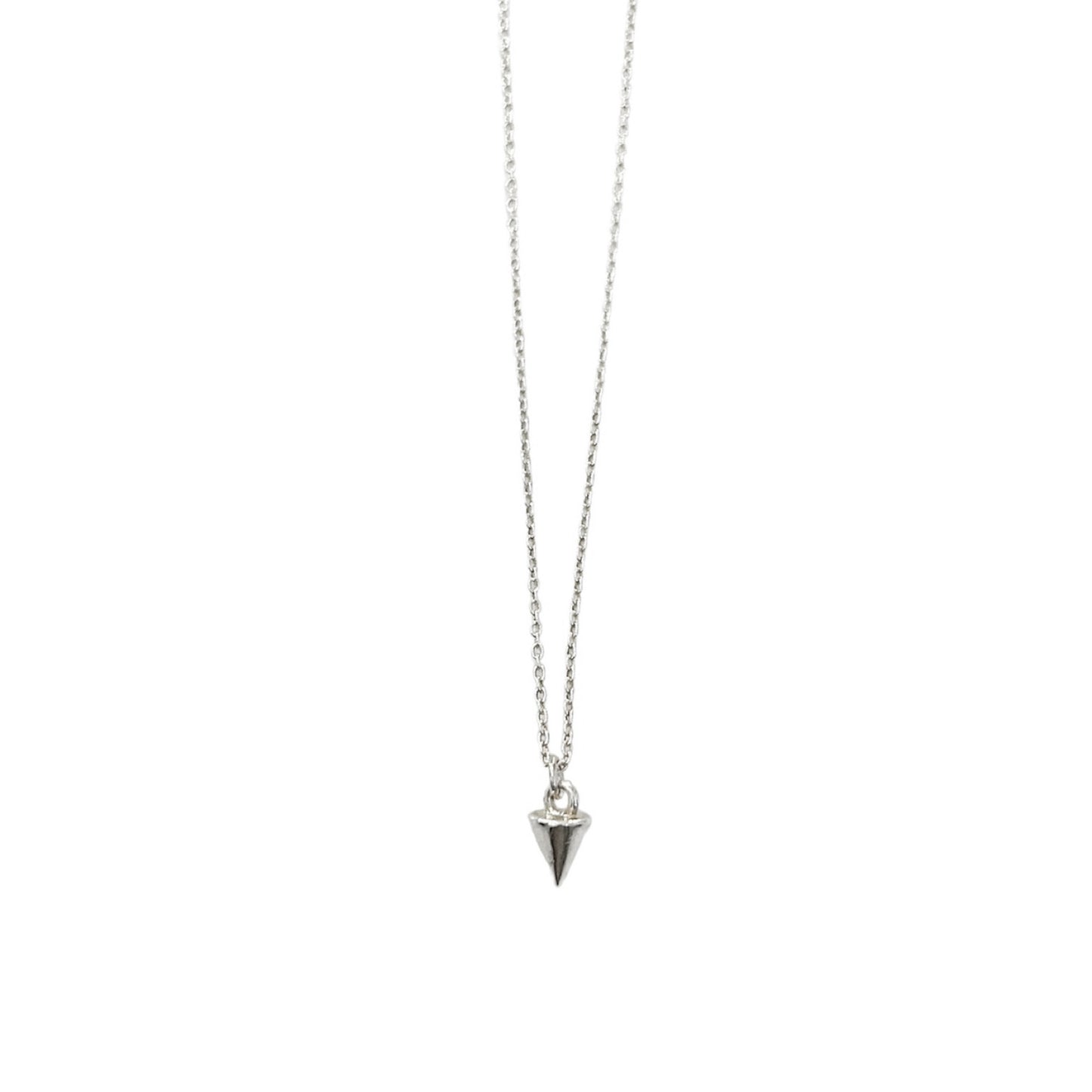 Stud Charm Necklace | Silver