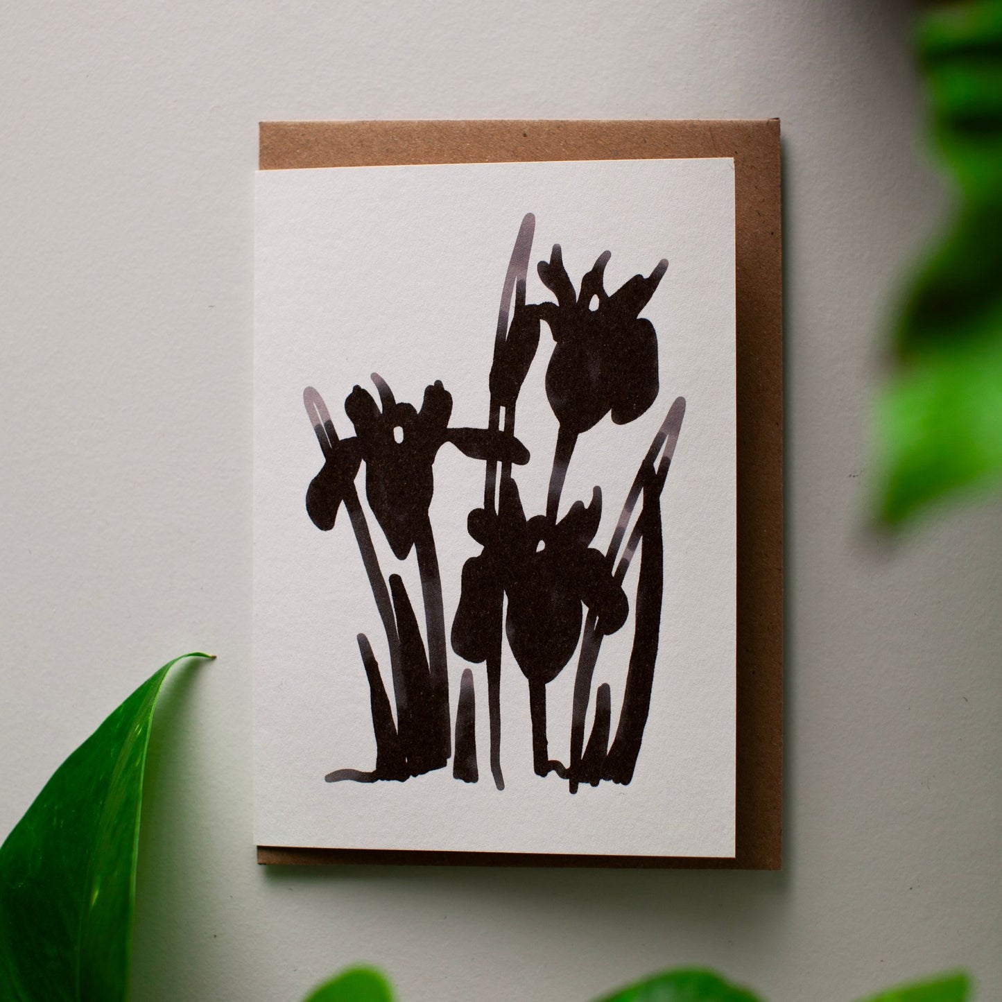 Black Iris Card