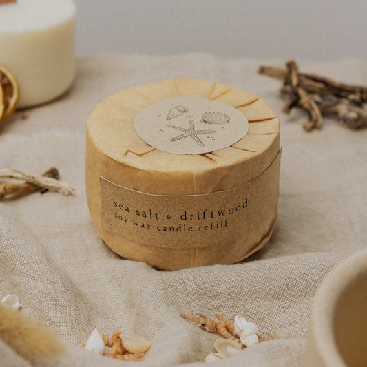 Sea Salt + Driftwood | Candle Refill