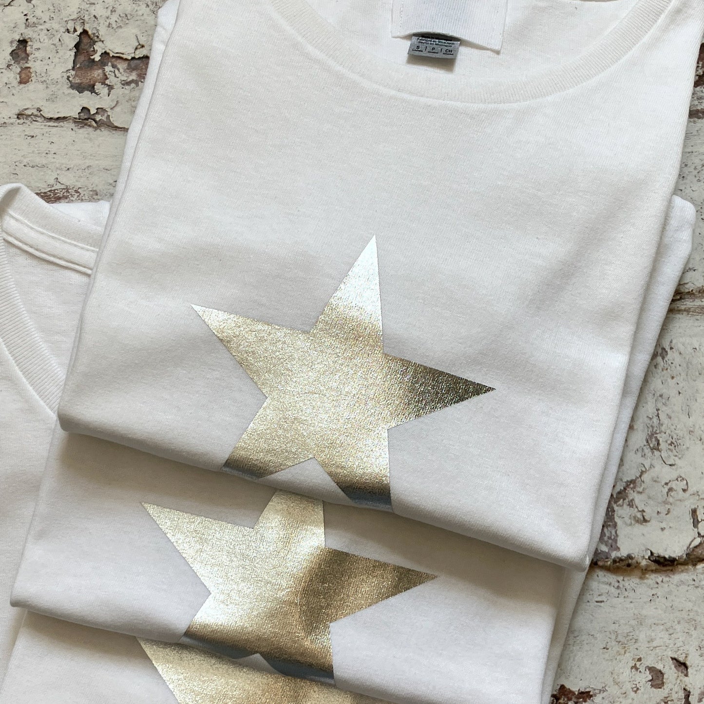 Star T-Shirt | White | Met Silver