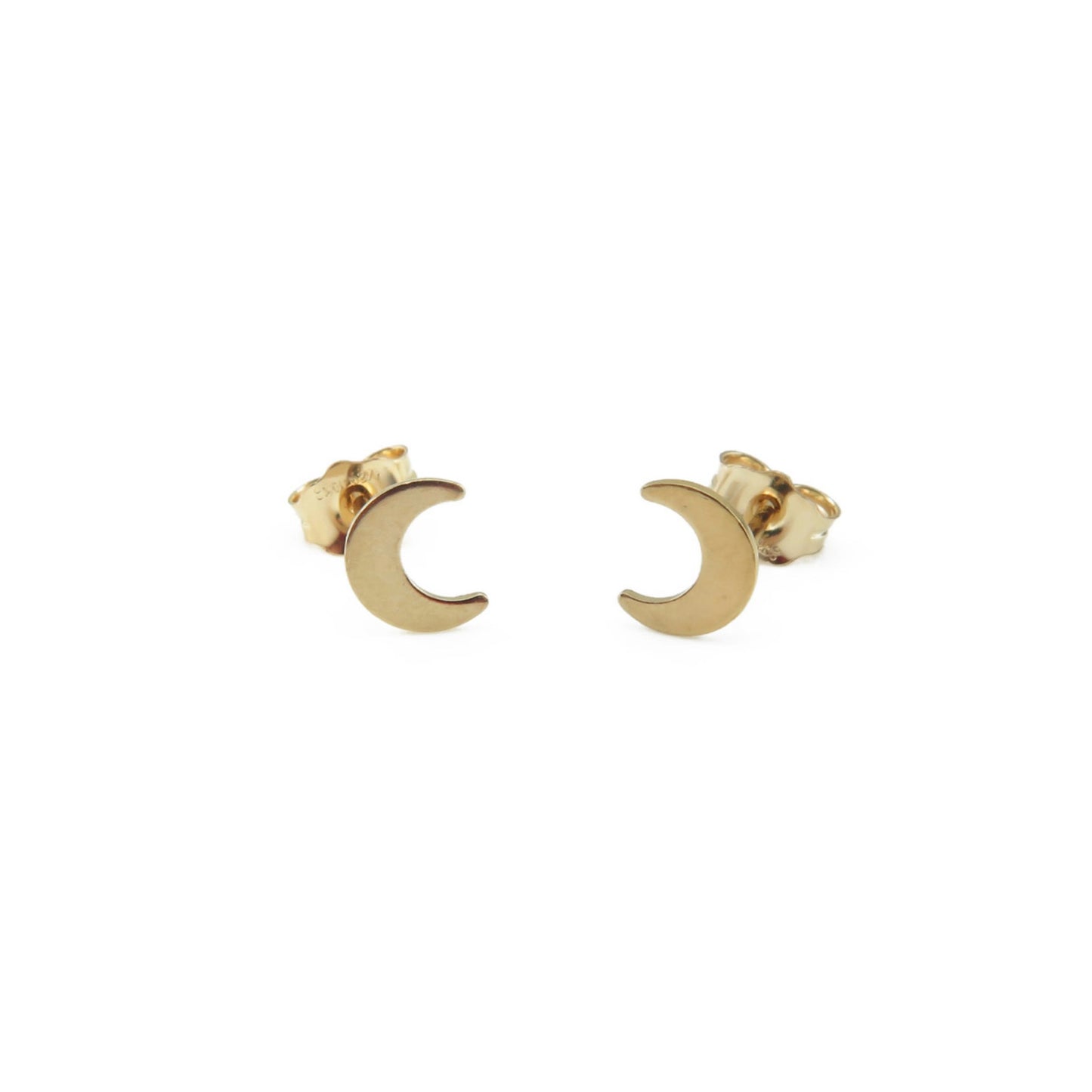 Cresent Moon Stud Earrings