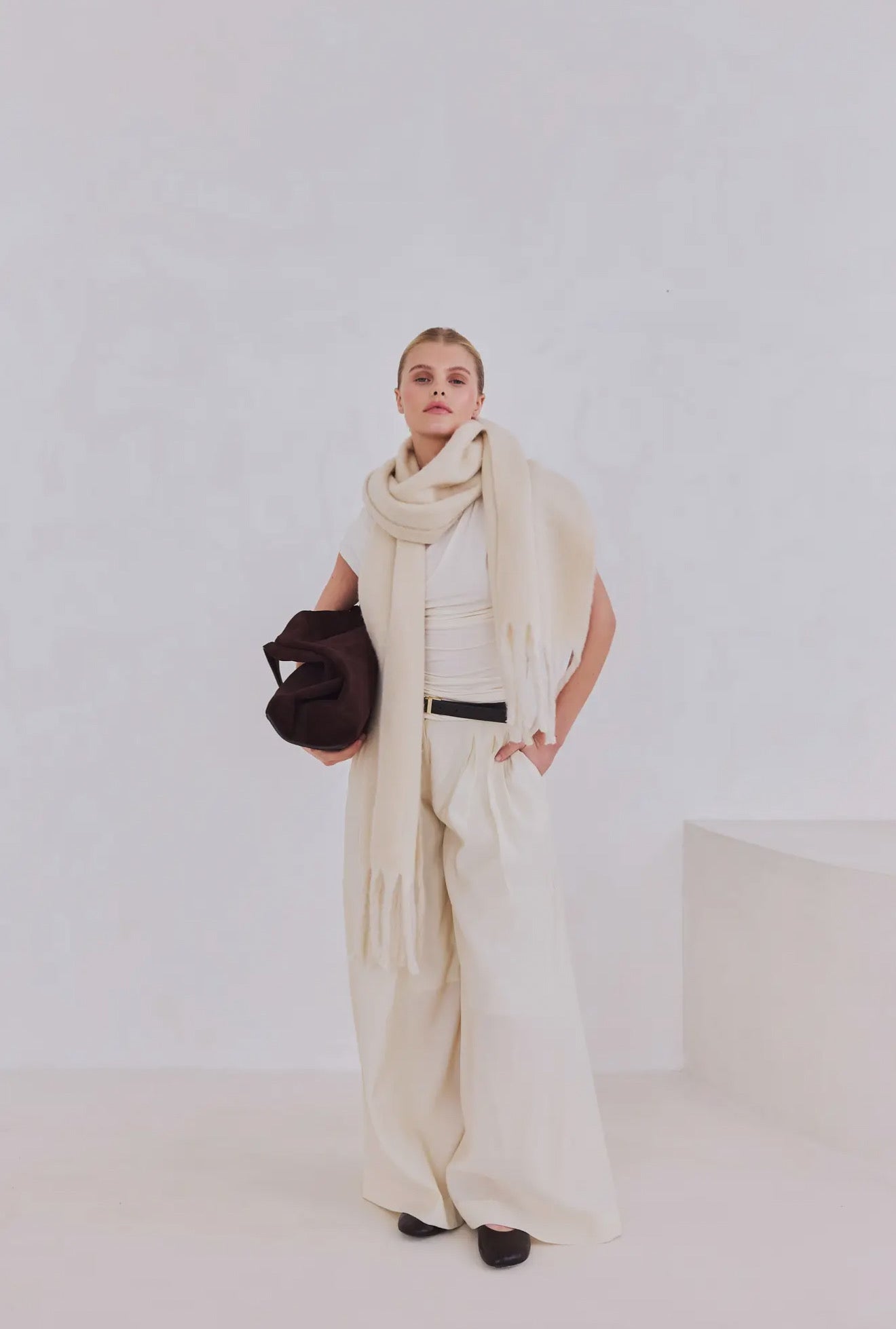 The Reykjavik Scarf | Pebble Beige