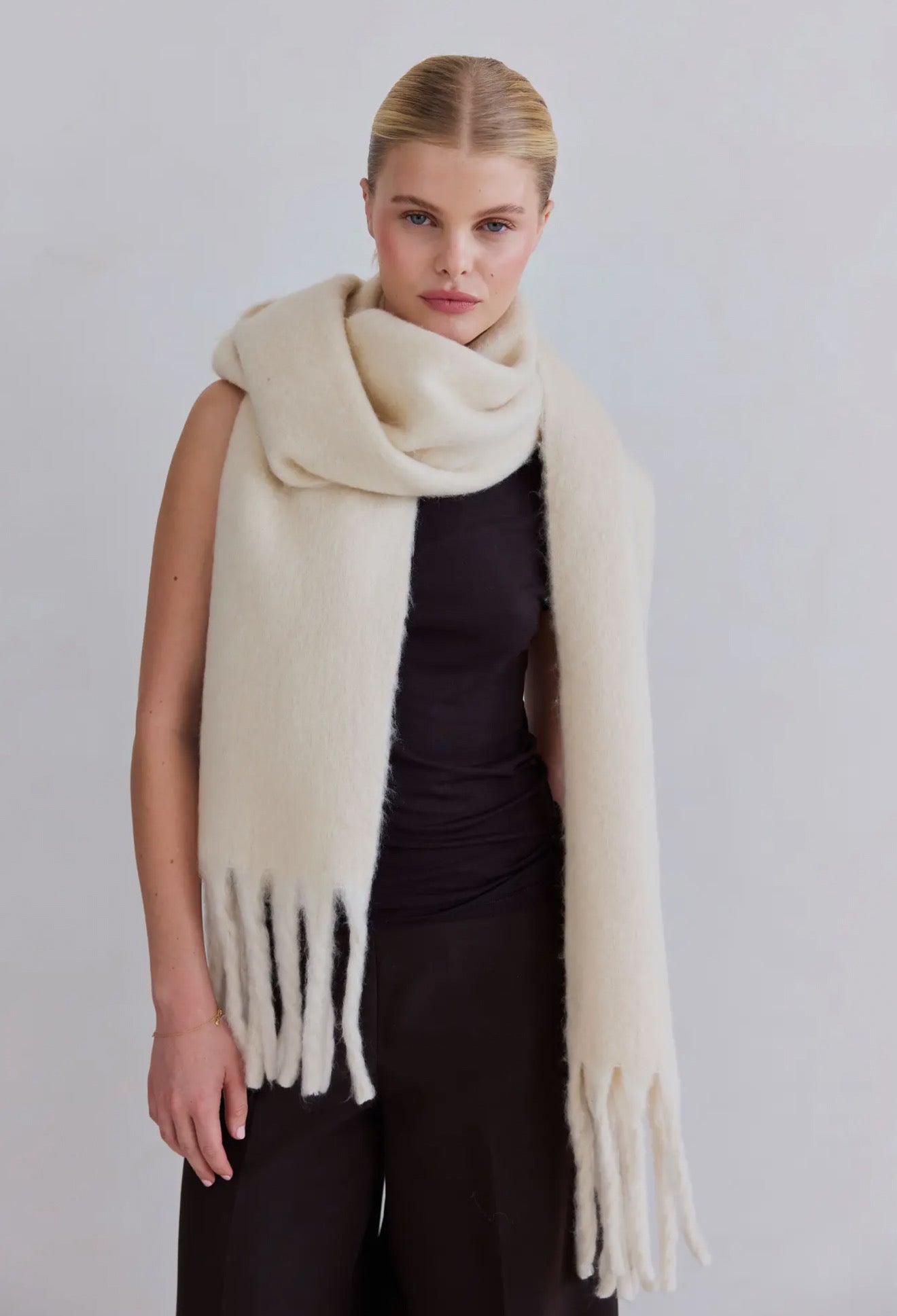 The Reykjavik Scarf | Pebble Beige