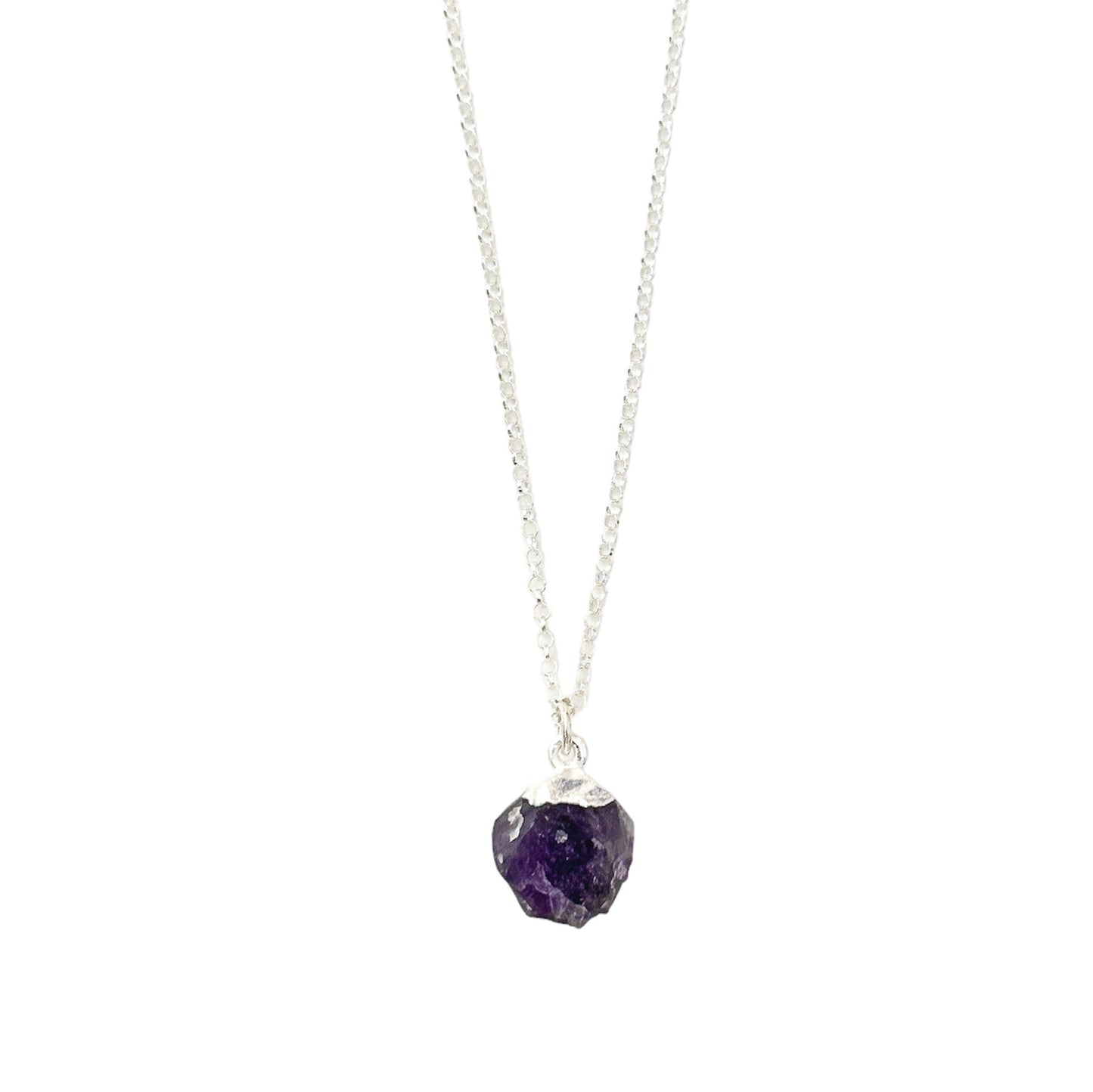 Raw Amethyst Gemstone Necklace