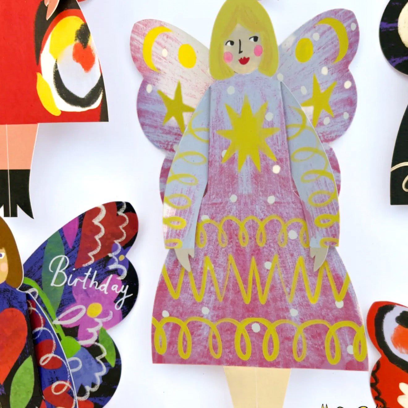 Butterfly Woman Greeting Card | Stardust