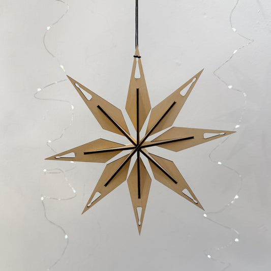 Handcrafted Wooded Star