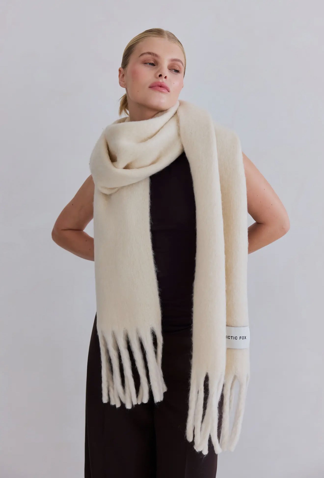 The Reykjavik Scarf | Pebble Beige