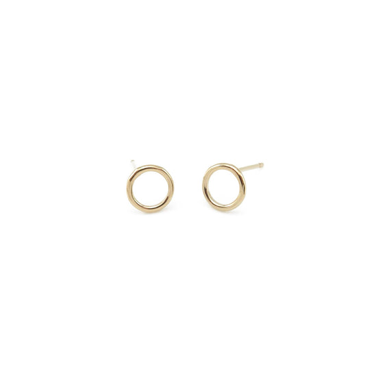 ‘Life’ Circle Stud Earrings | Midi