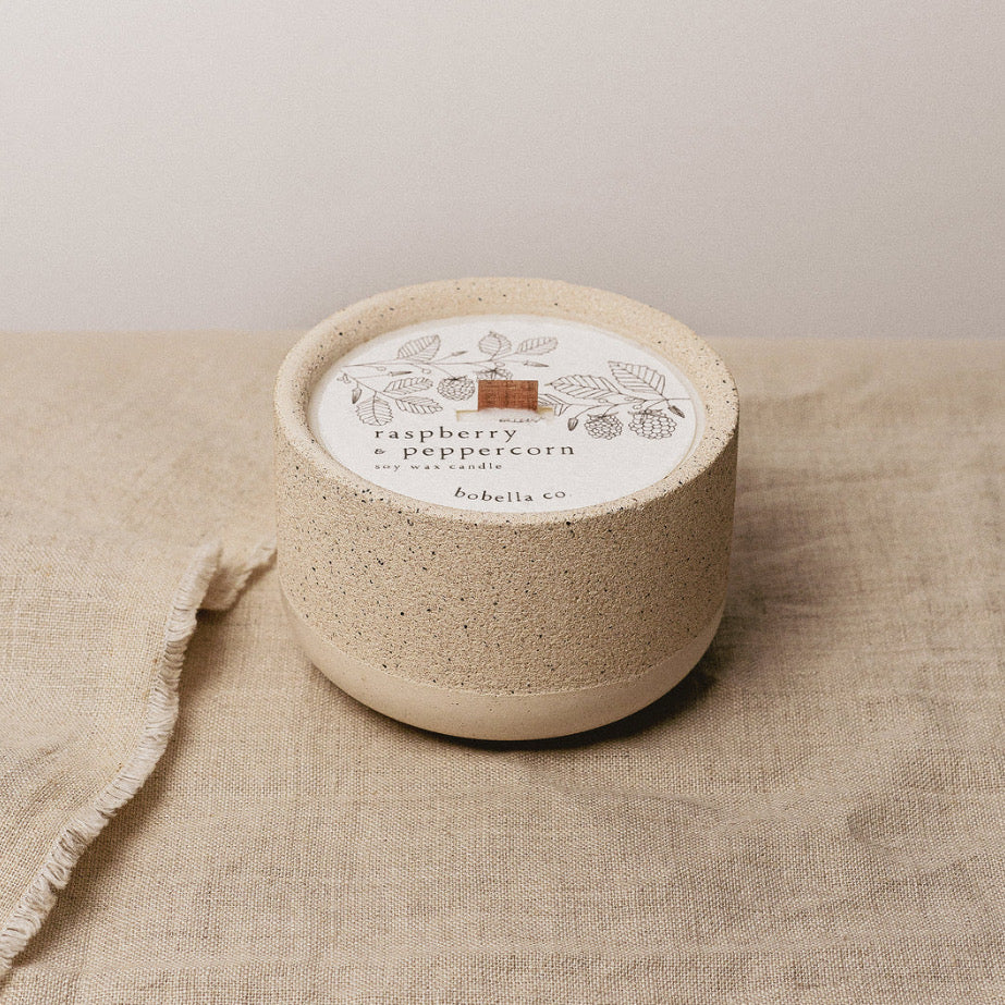 Raspberry + Peppercorn | Refillable Soy Wax Candle