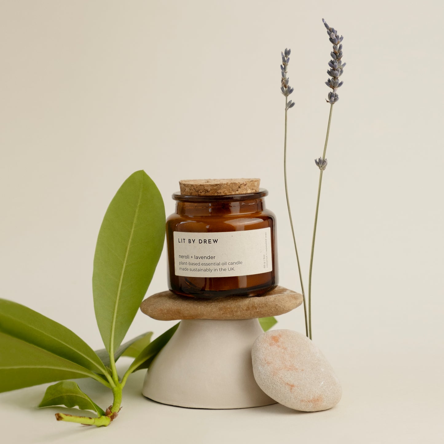 Neroli + Lavender | Small Pure Essential Oil Candle