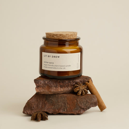Winter Spice | Small Natural Wax Christmas Candle