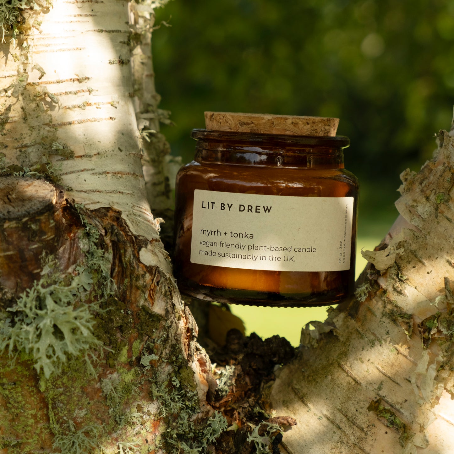 Myrrh + Tonka | Small Natural Wax Candle