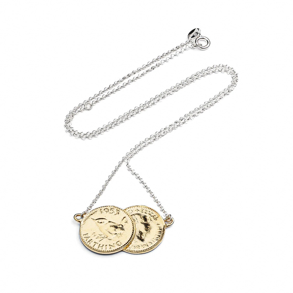 Double farthing Necklace