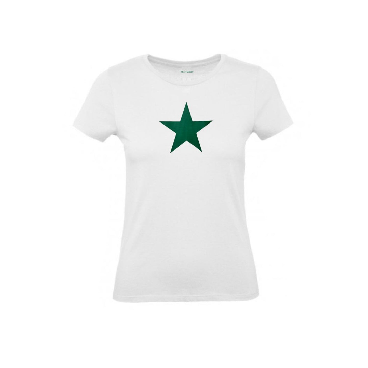 Star T-Shirt | White | Green