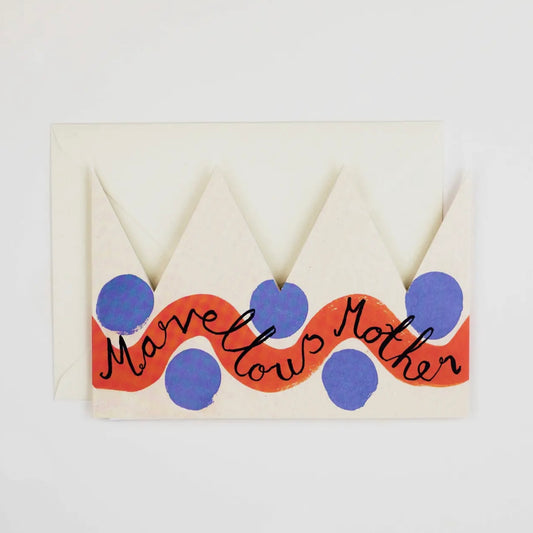 Marvellous Mother Party Hat Card