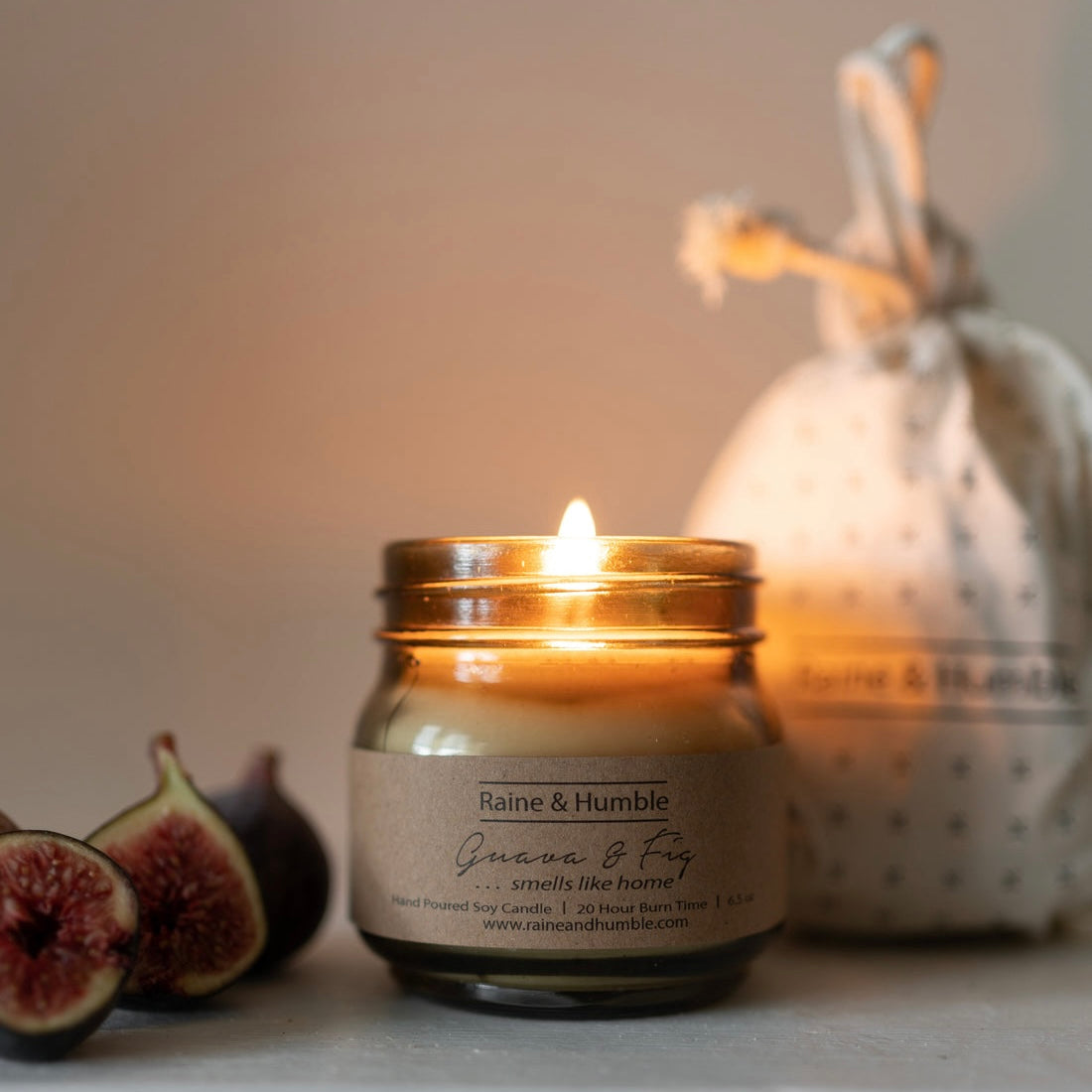 Soy Wax Jar Candle | Guava + Fig