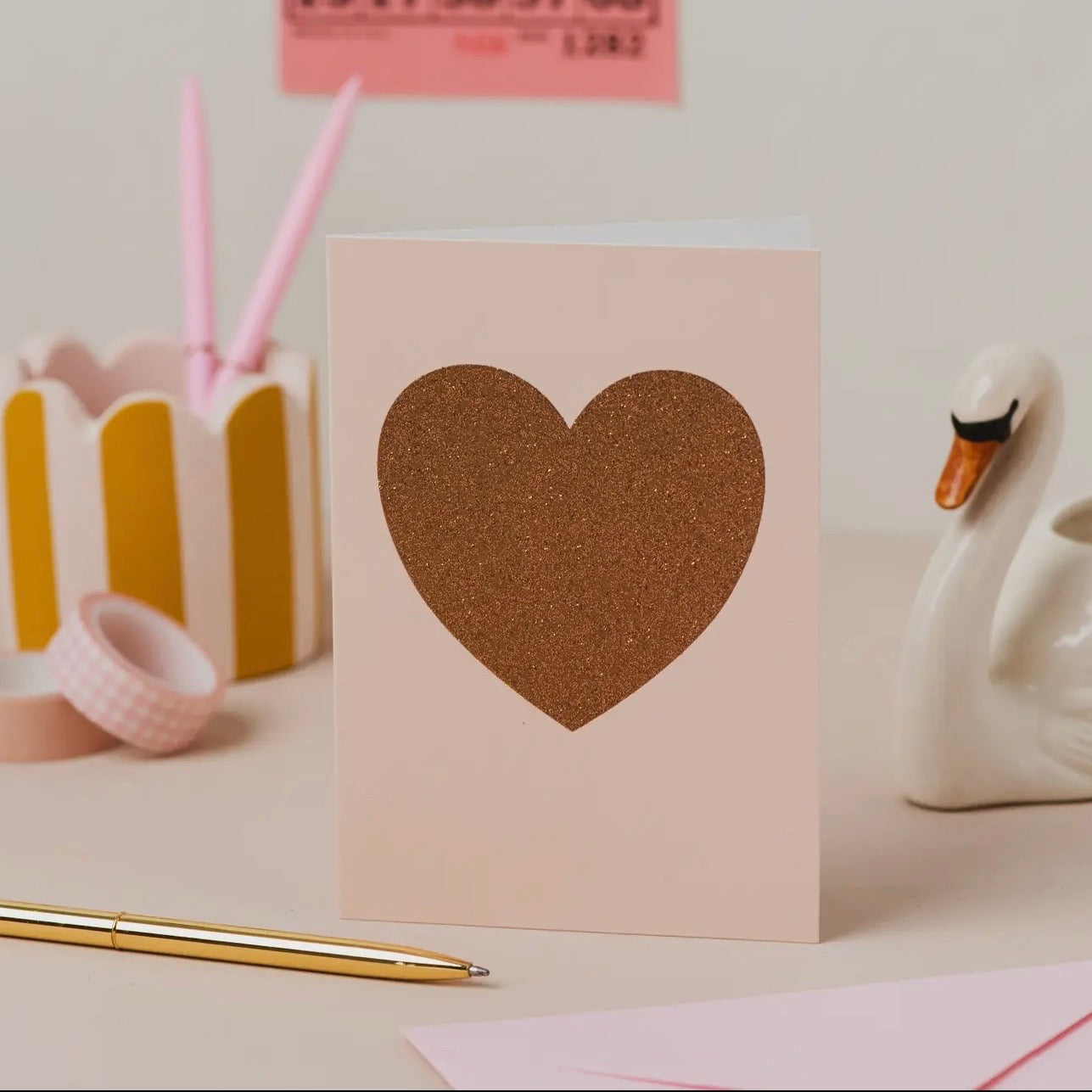 Glitter Heart Card