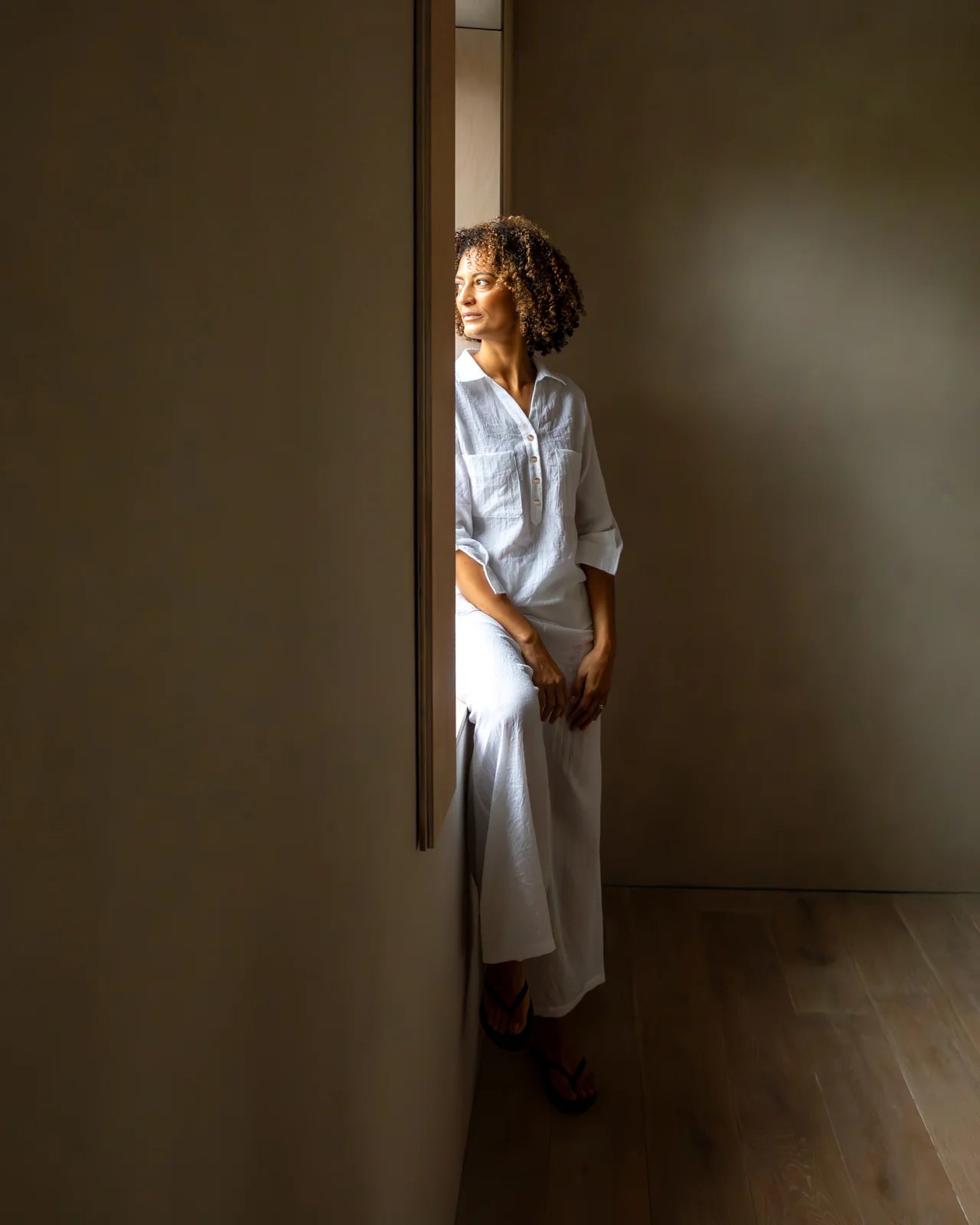 Chalk Zoe Shirt | White