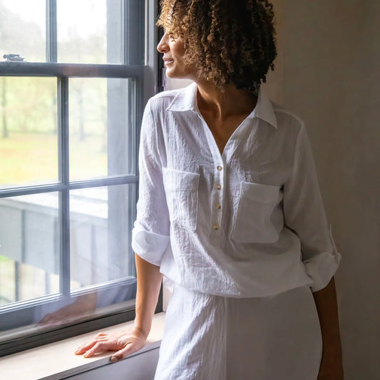 Chalk Zoe Shirt | White