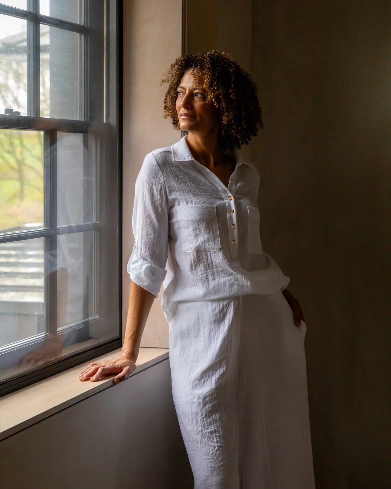 Chalk Zoe Shirt | White