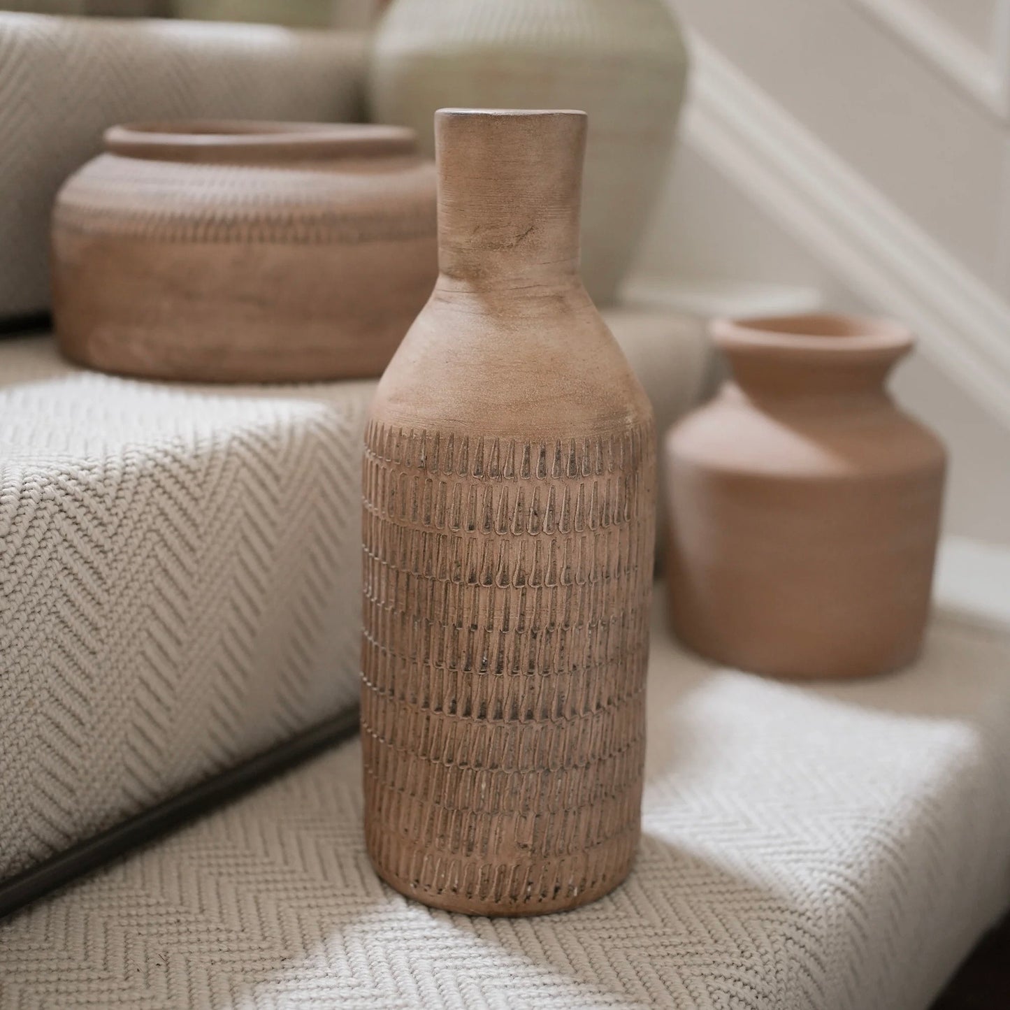Tall Terracotta Vase
