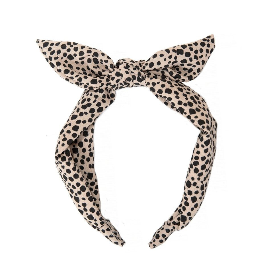 Leopard Tie Headband