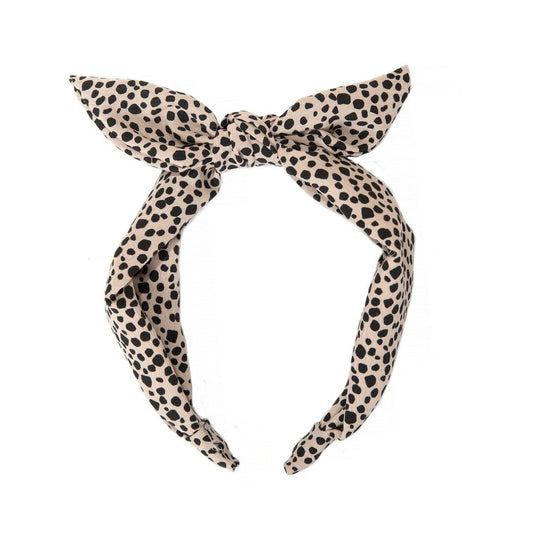 Leopard Tie Headband