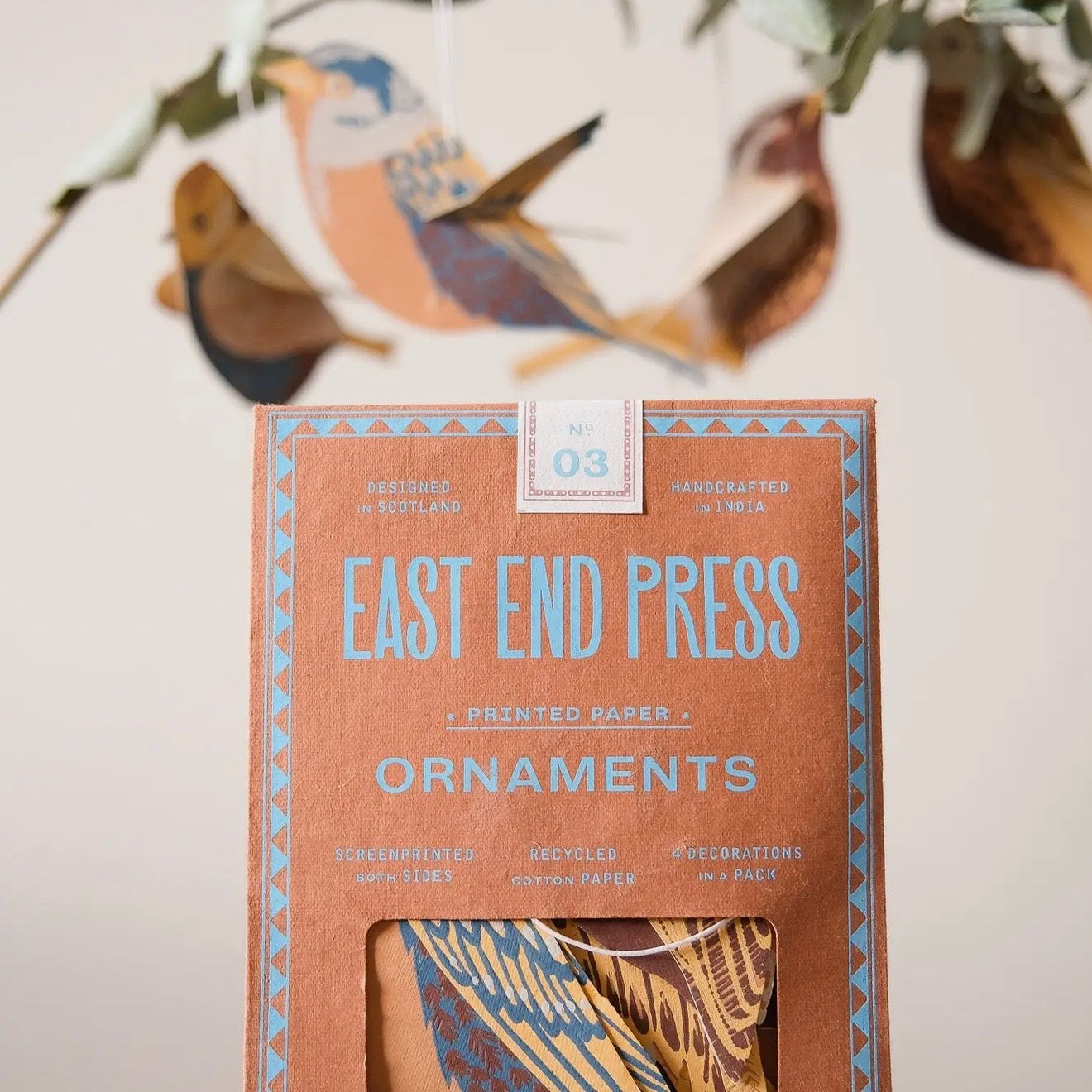 British Birds Paper Ornaments