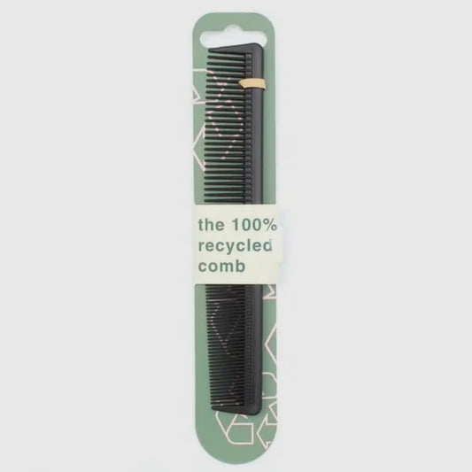 100% Recycled Plastic Comb | Black