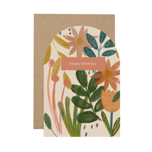 Happy Birthday Floral Card