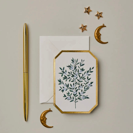 Botanical Die Cut Mini Card | Forget Me Not