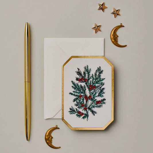 Botanical Die Cut Mini Card | Fir