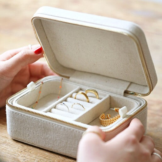 Jewellery Case | Natural Linen