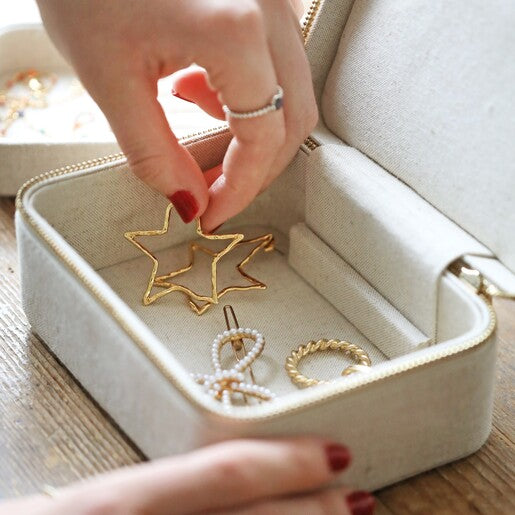 Jewellery Case | Natural Linen