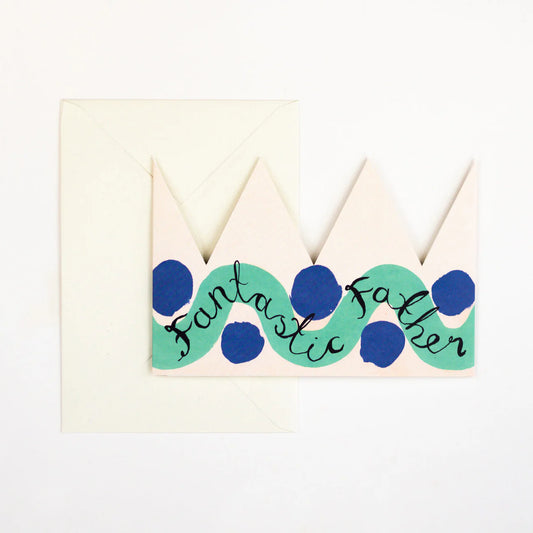 Fantastic Father Party Hat Card