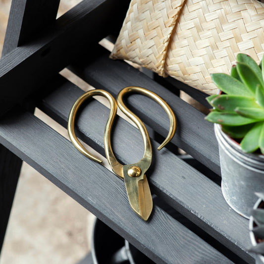 Garden Scissors + Bamboo Bag