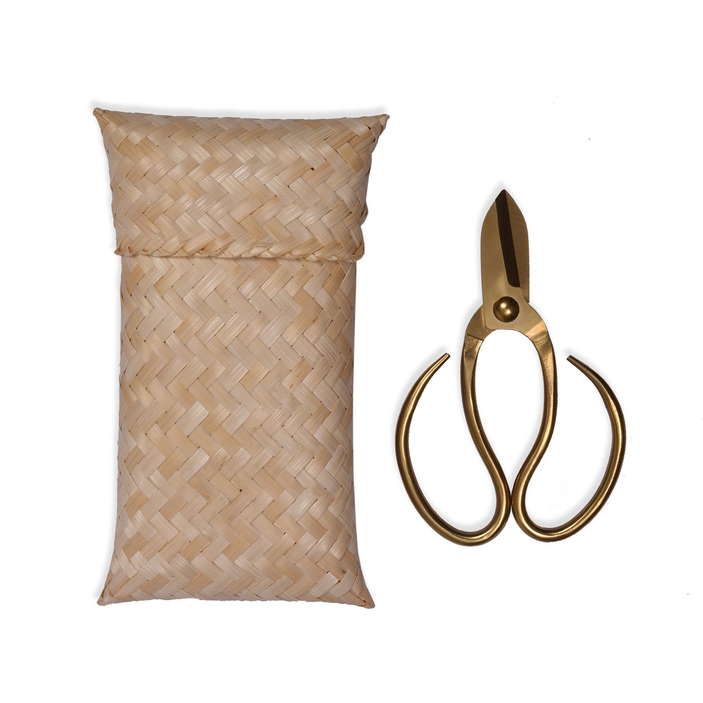 Garden Scissors + Bamboo Bag