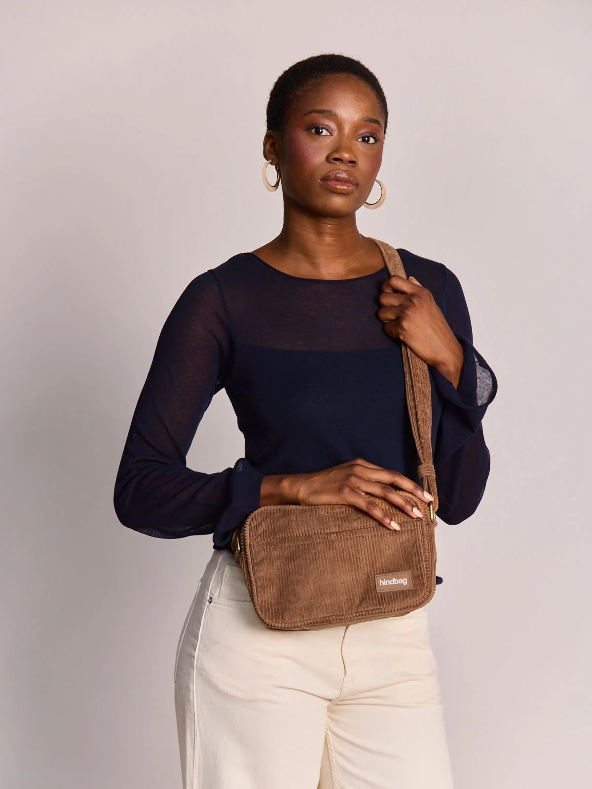 Nino Corduroy Crossbody Bag | Macchiato