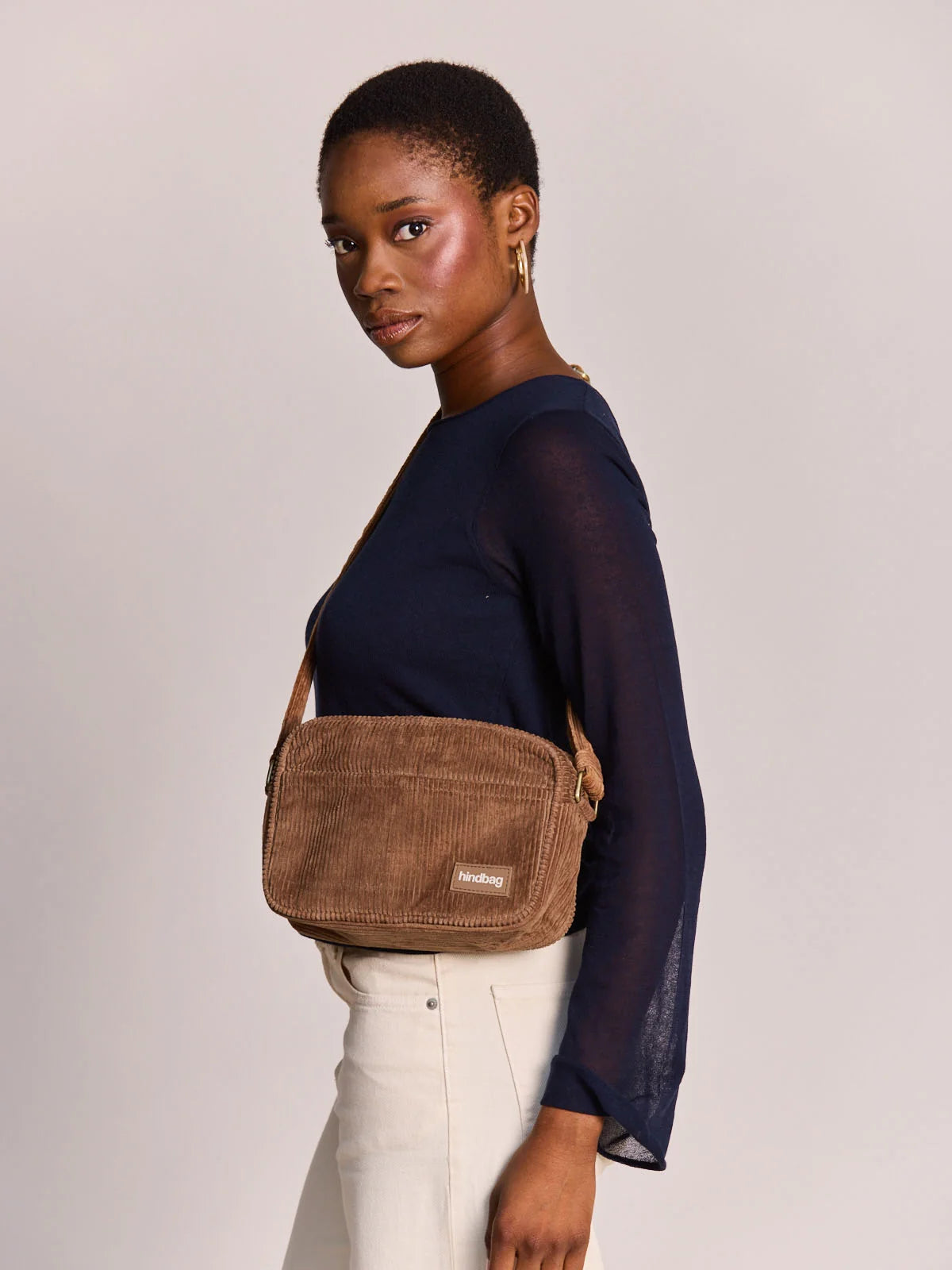 Nino Corduroy Crossbody Bag | Macchiato