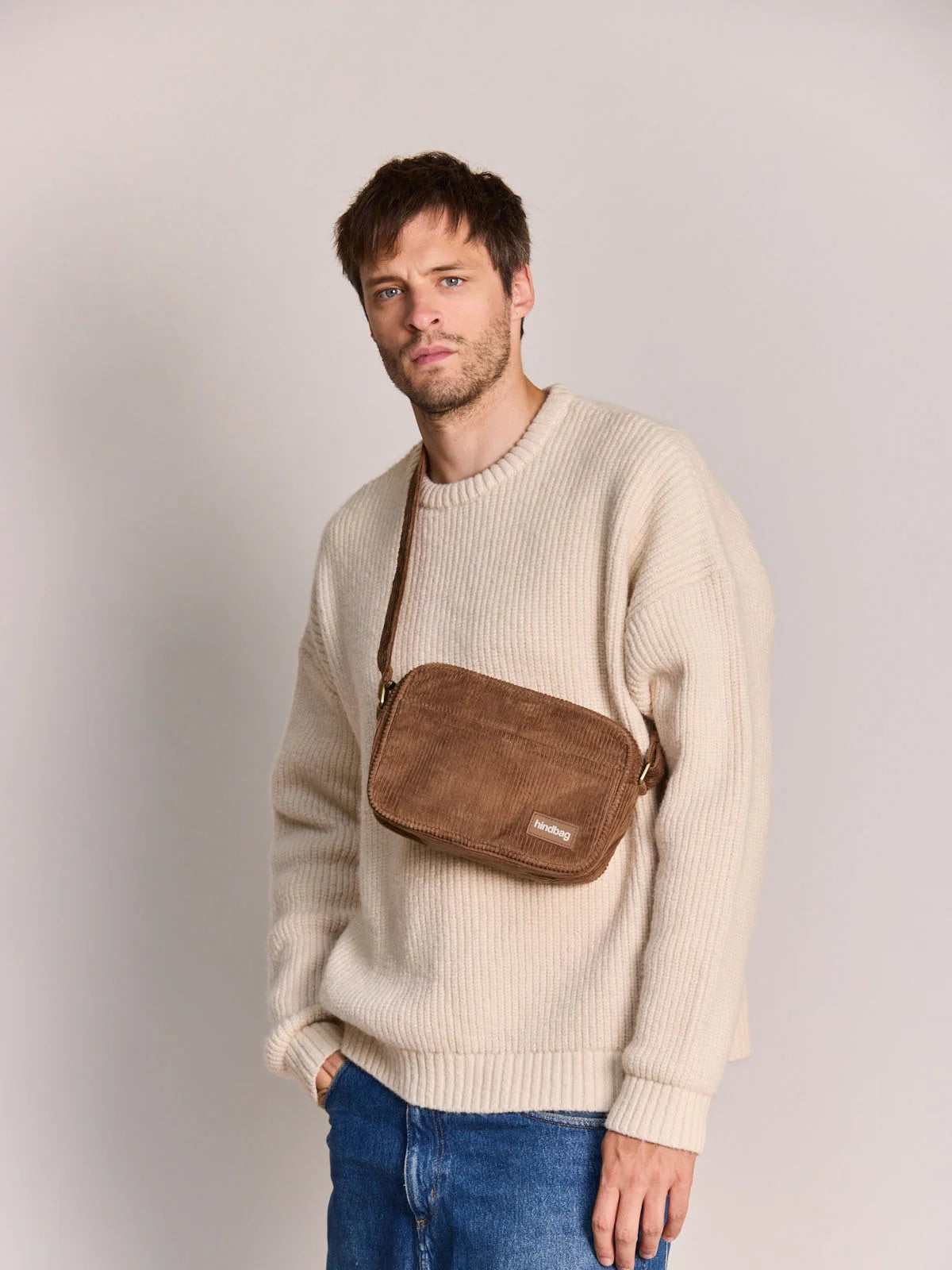 Nino Corduroy Crossbody Bag | Macchiato