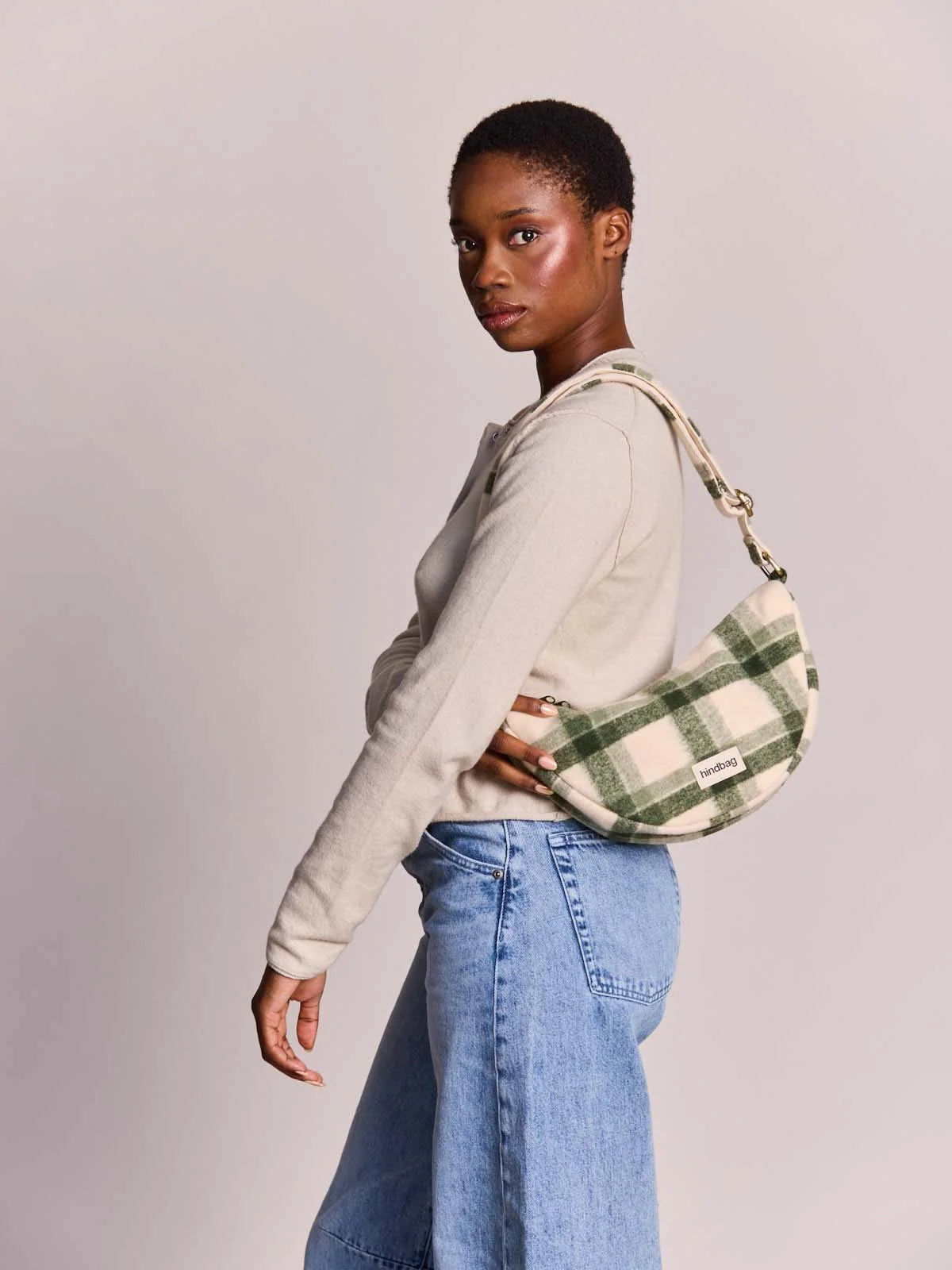 Andrea Crossbody Bag | Green Tartan