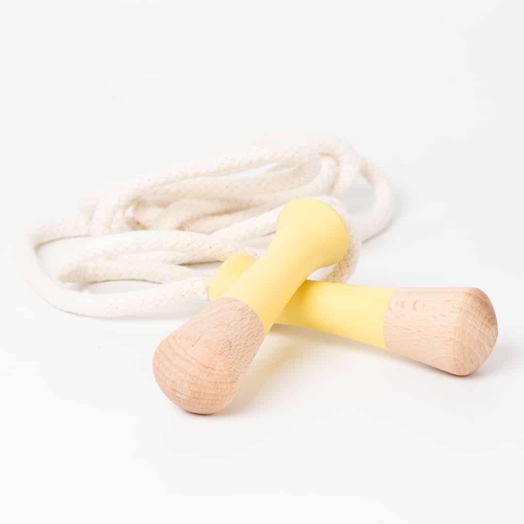 Wooden Jump Rope | Yellow