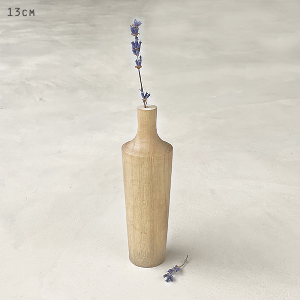 Wood Turned Vase | Light Wood