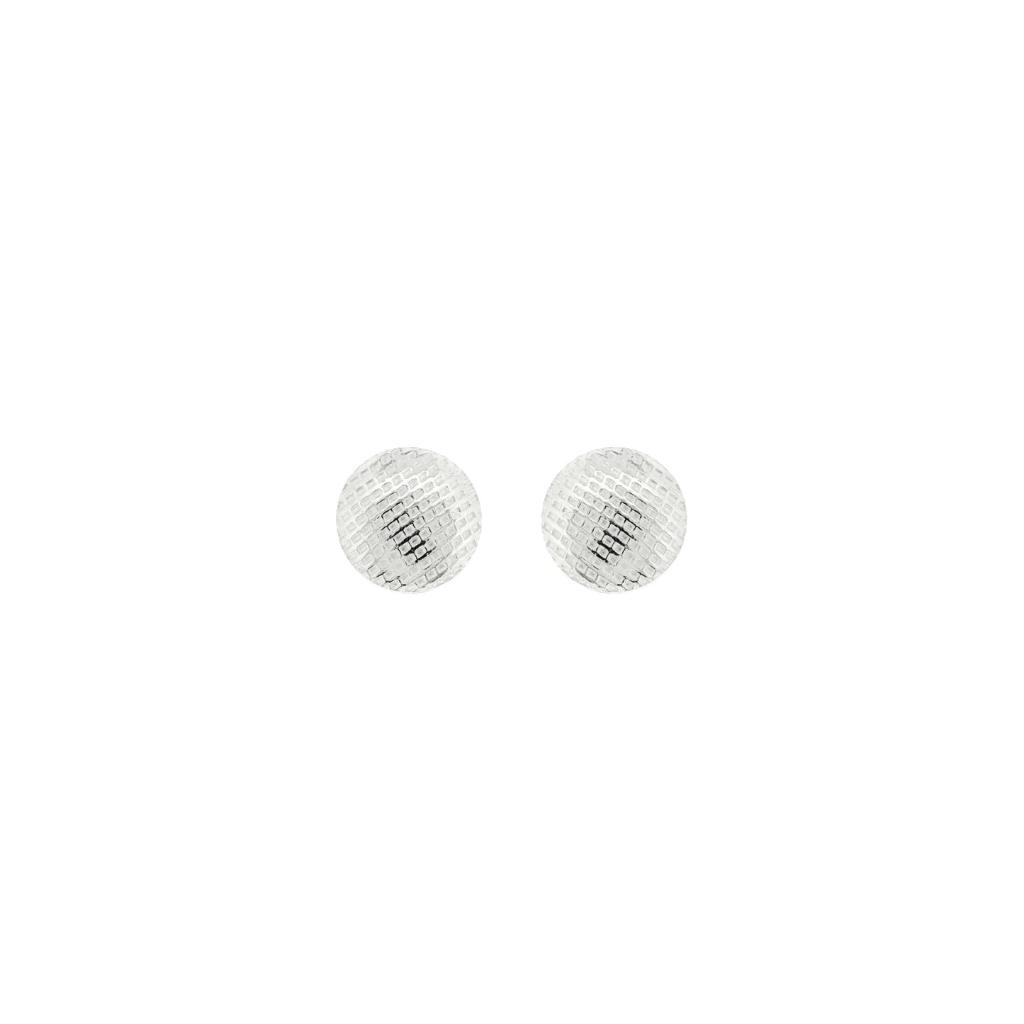 Textured Round Stud Earrings