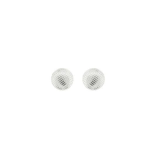 Textured Round Stud Earrings