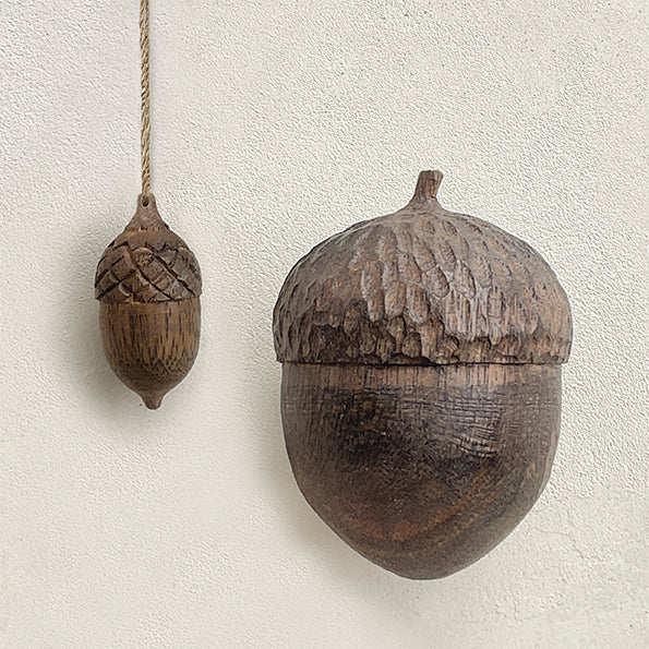 Hanging Wooden Acorn | Small