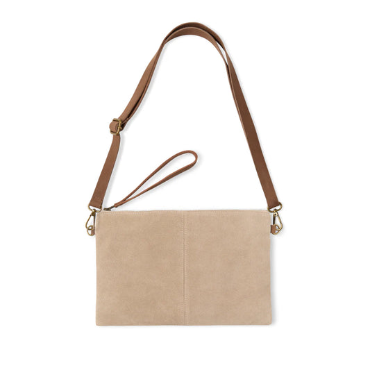 Chalk Hampstead Bag | Suede/Stone