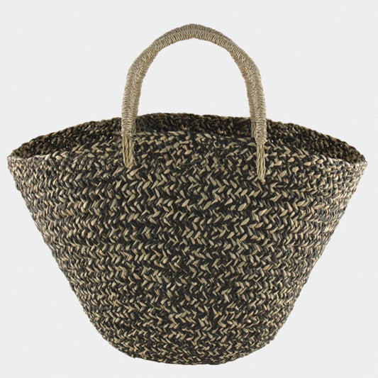 Shopping Basket | Black/Natural