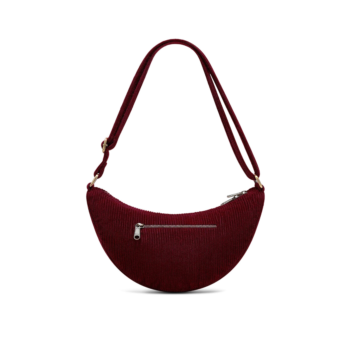 Andrea Corduroy Crossbody Bag | Burgundy